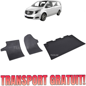 Set Covorase Auto Si Tavita Portbagaj MERCEDES VITO W447 din 10.2014 - 2026, caroserie van 2-3 locuri, 8-9 LOCURI