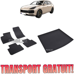 Set Covorase Auto Si Tavita Portbagaj PORSCHE CAYENNE III din 11.2017 - 2026, caroserie suv,