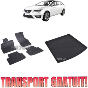 Set Covorase Auto Si Tavita Portbagaj SEAT LEON IV KL din 03.2020 - 2026, caroserie combi, PORTBAGAJ INFERIOR SI SUPERIOR