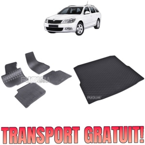 Set Covorase Auto Si Tavita Portbagaj SKODA SUPERB II din 11.2009 - 08.2015, caroserie combi,