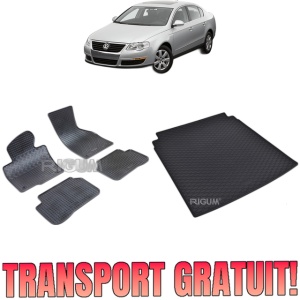 Set Covorase Auto Si Tavita Portbagaj VOLKSWAGEN PASSAT B7 din 09.2010 - 11.2014, caroserie sedan,
