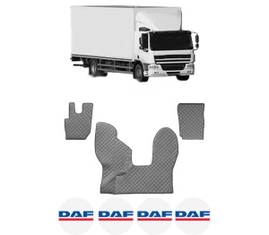 Set covorase Camion Tir DAF CF din 2013-2019, Auto, 4x Stickere auto cu DAF
