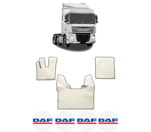 Set covorase Camion Tir DAF XF 105 din 2005-2013, Auto, 4x Stickere auto cu DAF