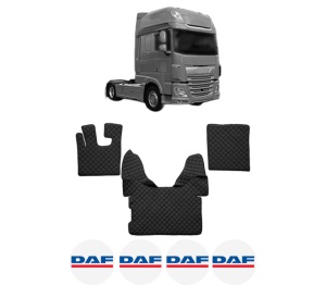 Set covorase Camion Tir DAF XF 106 din 2012-2017, Auto, 4x Stickere auto cu DAF