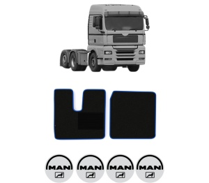 Set covorase Camion Tir MAN TGA din 1999-2012, Auto, 4x Stickere auto cu MAN