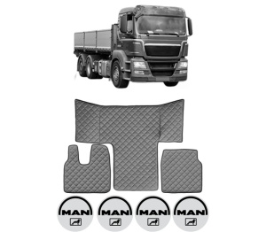Set covorase Camion Tir MAN TGS I din 2005-2022, Auto, 4x Stickere auto cu MAN