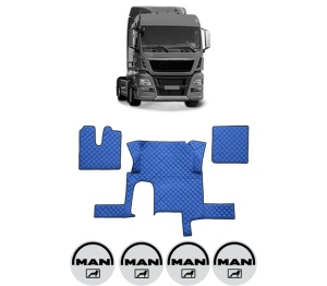 Set covorase Camion Tir MAN TGX I din 2006-2021, Auto, 4x Stickere auto cu MAN