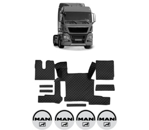 Set covorase Camion Tir MAN TGX I din 2006-2021, Auto, 4x Stickere auto cu MAN
