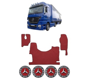 Set covorase Camion Tir MERCEDES-BENZ ACTROS MP2 / MP3 din 2002-2009, Auto, 4x Stickere auto cu MERCEDES-BENZ