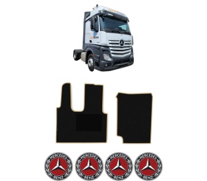 Set covorase Camion Tir MERCEDES-BENZ ACTROS MP4 / MP5 din 2011-2024, Auto, 4x Stickere auto cu MERCEDES-BENZ
