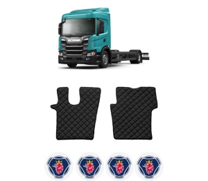 Set covorase Camion Tir SCANIA G II din 2017-2023, Auto, 4x Stickere auto cu SCANIA