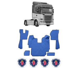 Set covorase Camion Tir SCANIA R I din 2004-2019, Auto, 4x Stickere auto cu SCANIA
