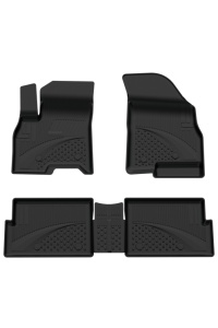 Set covorase Chery TIGGO 7 PRO din 2025, covorase presuri tavita auto, cu tunel median intermediar din cauciuc thermoplastic, 4 Stickere auto cu Chery - Img 3
