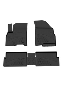Set covorase Chery TIGGO 8 PRO din 2025, covorase presuri tavita auto, cu tunel median intermediar din cauciuc thermoplastic, 4 Stickere auto cu Chery - Img 3
