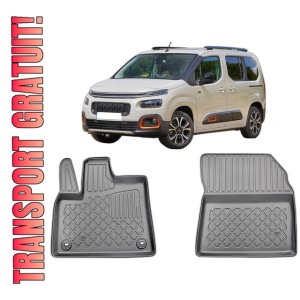 Set covorase CITROEN BERLINGO III, din 06.2018 - Prezent, covorase tavita, caroserie VAN 2-3 LOCURI, ampatament scurt si lung, compatibile cu autoturismul CITROEN BERLINGO III, ARISTAR