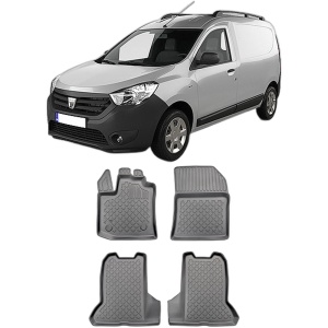 Set covorase DACIA DOKKER, din 11.2012 - 09.2021, covorase tavita, caroserie VAN 2-5 LOCURI, compatibile cu autoturismul DACIA DOKKER, ARISTAR - Img 2