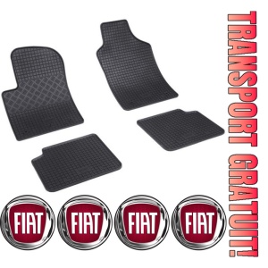 Set covorase Fiat 500 Hybrid Hatchback 02.2020 - prezent si 4 stickere rotunde Fiat