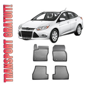 Set covorase FORD FOCUS III, din 03.2011 - 08.2018, covorase tavita, caroserie SEDAN, compatibile cu autoturismul FORD FOCUS III, ARISTAR