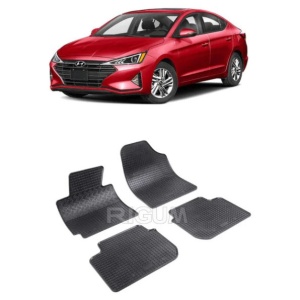 Set covorase Hyundai Elantra 2014-2016, din cauciuc 100%, compatibile cu autoturismul HYUNDAI Elantra v2594