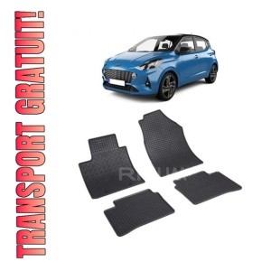 Set covorase Hyundai I10 2020-prezent, din cauciuc 100%, compatibile cu autoturismul HYUNDAI i10