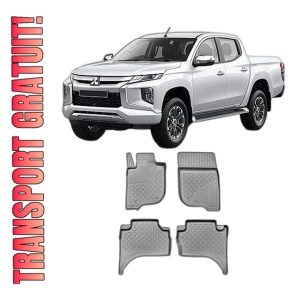 Set covorase MITSUBISHI L200 FACELIFT, din 2019 - 11.2022, covorase tavita, caroserie PICK-UP CABINA DUBLA, compatibile cu autoturismul MITSUBISHI L200 FACELIFT, ARISTAR