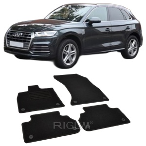 Set covorase mocheta Audi Q5 (FY), 2017-prezent, din mocheta, compatibile cu autoturismul Audi Q5 (FY) - Img 2