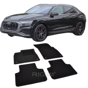 Set covorase mocheta Audi Q8, 2018-prezent, din mocheta, compatibile cu autoturismul Audi Q8 - Img 2
