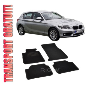 Set covorase mocheta BMW Seria 1 F20/F21, 2011-2019, din mocheta, compatibile cu autoturismul BMW Seria 1 F20/F21