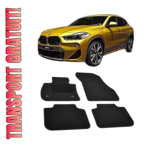 Set covorase mocheta BMW X2 F39 2018-2023, din mocheta, compatibile cu autoturismul BMW X2 F39