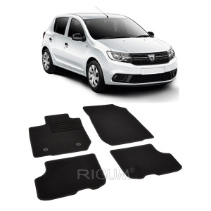 Set covorase mocheta Dacia Sandero 2 / Stepway 2, 2012-2020, din mocheta, compatibile cu autoturismul Dacia Sandero 2 / Stepway 2 - Img 2