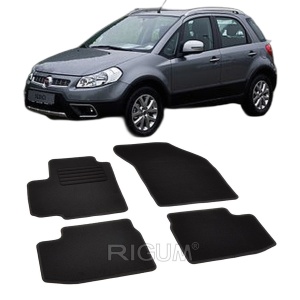 Set covorase mocheta Fiat Sedici, 2006-2014, din mocheta, compatibile cu autoturismul Fiat Sedici - Img 2