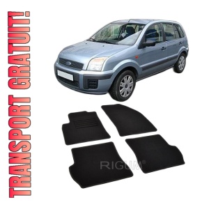 Set covorase mocheta Ford Fusion cu facelift, 2006-2008, din mocheta, compatibile cu autoturismul Ford Fusion cu facelift