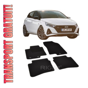 Set covorase mocheta Hyundai i20 (3), 2020-prezent, din mocheta, compatibile cu autoturismul Hyundai i20 (3)