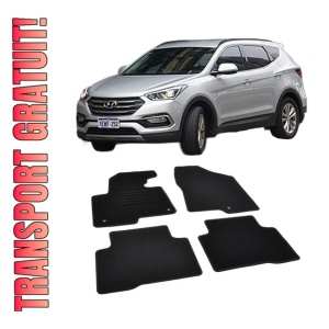 Set covorase mocheta Hyundai Santa Fe 3 2012-2018, din mocheta, compatibile cu autoturismul Hyundai Santa Fe 3