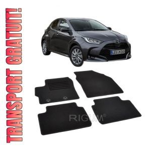Set covorase mocheta Mazda 2 Hybrid, 2022-prezent, din mocheta, compatibile cu autoturismul Mazda 2 Hybrid