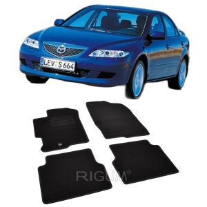 Set covorase mocheta Mazda 6 I (GG/GY), 2002-2007, din mocheta, compatibile cu autoturismul Mazda 6 I (GG/GY) - Img 2