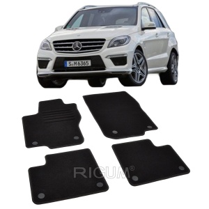 Set covorase mocheta Mercedes ML (W166) 2011-2015, din mocheta, compatibile cu autoturismul Mercedes ML (W166) - Img 2