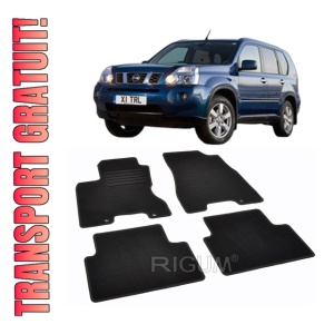 Set covorase mocheta Nissan X-Trail 2 (T31) 2007-2014, din mocheta, compatibile cu autoturismul Nissan X Trail 2 (T31)