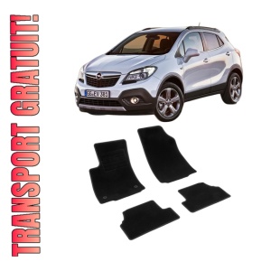 Set covorase mocheta Opel Mokka (1) / Mokka X, 2012-2019, din mocheta, compatibile cu autoturismul Opel Mokka (1) / Mokka X