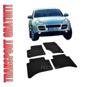 Set covorase mocheta Porsche Cayenne 1 (9PA / 955) 2002-2010, din mocheta, compatibile cu autoturismul Porsche Cayenne 1 (9PA / 955)