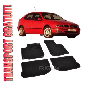 Set covorase mocheta Seat Leon 1 (1M), 1999-2006, din mocheta, compatibile cu autoturismul Seat Leon 1 (1M)