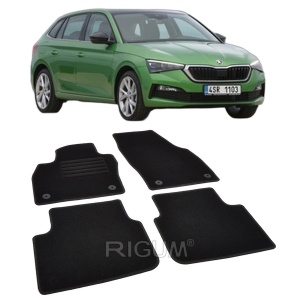 Set covorase mocheta Skoda Scala, 2019-prezent, din mocheta, compatibile cu autoturismul Skoda Scala - Img 2