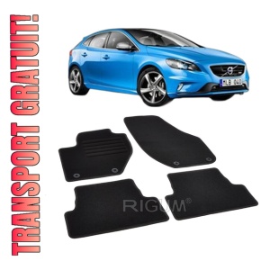 Set covorase mocheta Volvo V40 (2), 2012-2019, din mocheta, compatibile cu autoturismul Volvo V40 (2)