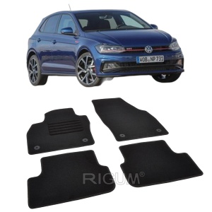 Set covorase mocheta VW Polo 6 (2G-AW) 2017-prezent, din mocheta, compatibile cu autoturismul VW Polo 6 (2GAW) - Img 2