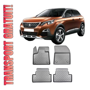 Set covorase PEUGEOT 3008 II, din 11.2016 - 11.2023, covorase tavita, caroserie SUV inclusiv FACELIFT, fara siSTEM FOCAL HI-FI, compatibile cu autoturismul PEUGEOT 3008 II, ARISTAR