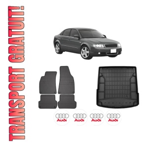 Set Covorase Presuri Auto Si Tavita Portbagaj AUDI A4 B6 (8E2) din 2000-2004 AUDI
