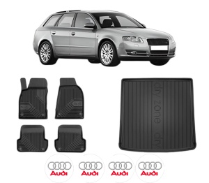 Set Covorase Presuri Auto Si Tavita Portbagaj AUDI A4 B7 Avant (8ED) din 2004-2008 AUDI - Img 2