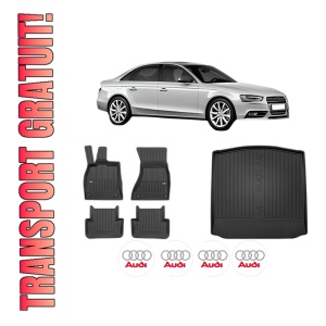 Set Covorase Presuri Auto Si Tavita Portbagaj AUDI A4 B8 (8K2) din 2007-2015 AUDI