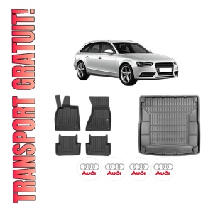 Set Covorase Presuri Auto Si Tavita Portbagaj AUDI A4 B8 Avant (8K5) din 2007-2015 AUDI