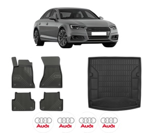 Set Covorase Presuri Auto Si Tavita Portbagaj AUDI A4 B9 (8W2, 8WC) din 2015-2021 AUDI - Img 2